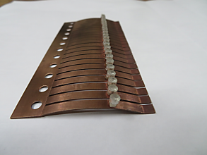 接点製作後、全体銀メッキ施工